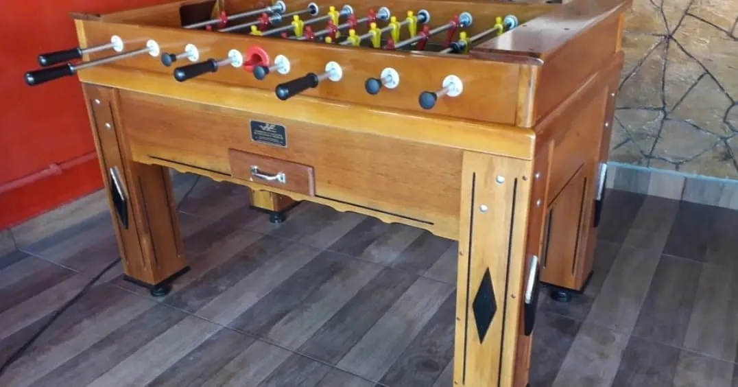 Mais uma mesa entregue!!
Mesa de pebolim modelo oficial!!
Fabricada toda em madeira maciça!!
Muito o